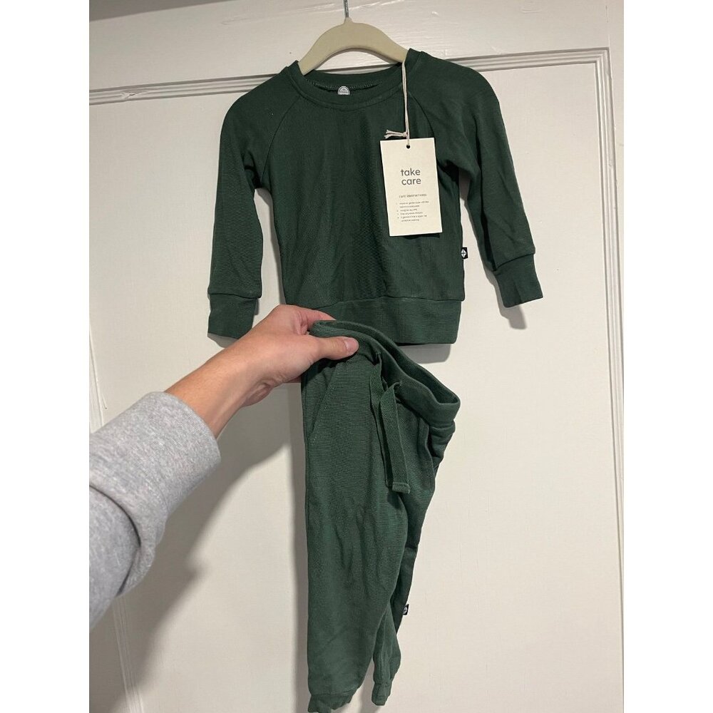Kyte Bamboo Jersey Jogger Set in Hunter